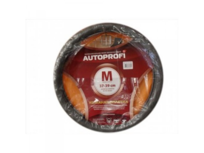 Оплетка "АВТОПРОФИ" кожа ребристая серый AP-265 D.GY M 1/20