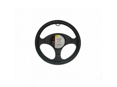 Чехол на руль "HEYNER" нат.кожа черный