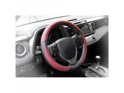 Оплетка, иск. кожа, коричневая/черная, 40 см / L