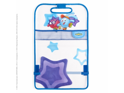 Экран защитный на спинку сиденья Смешарики (синий/голубой) Крош