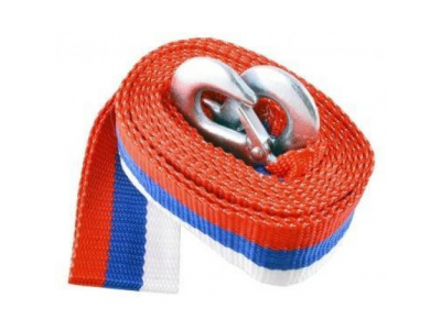 Трос буксировочный лента General Technologies 15т с крюками / 12