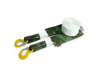 Ремень буксировочный эластичный 6 т 5 м серия "Туризм" Крюк/Крюк, Tplus