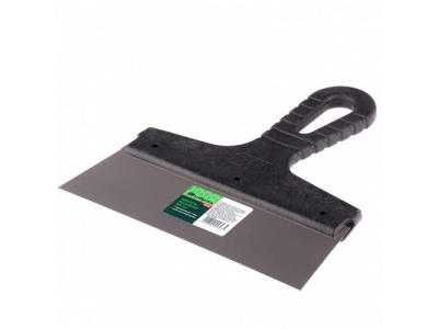 Шпатель фасадный из нержавеющей стали, 200 мм, пластмассовая ручка Сибртех