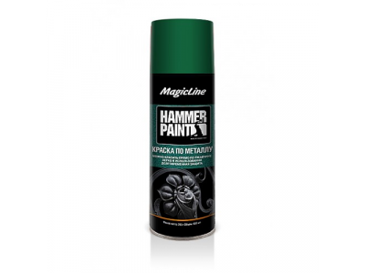 Краска по металлу (молотковая) зеленый (265г), ML4006 MagicLine