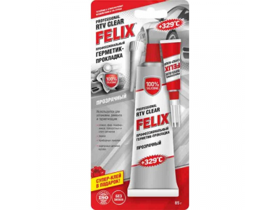 Герметик-прокладка профессиональный FELIX (прозрачный) 85г