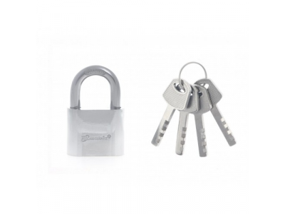 Замок навесной, хромированное покрытие 40 мм Matrix