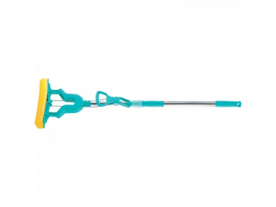 Швабра отжимная сложением 130 см, губка PVA 26*5*4,5см, рукоятка телескоп., нерж.//ТМ Elfe