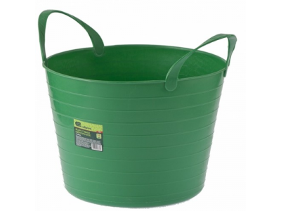 Ведро гибкое сверхпрочное 14 л, зеленое СИБРТЕХ