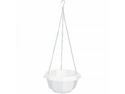 Кашпо подвесное, 200 х 140 мм, пластиковая корзина многогранная PALISAD