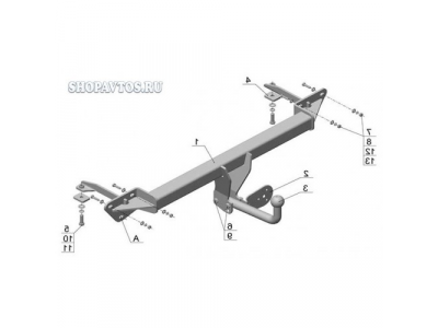 Фаркоп на Great Wall Sailor пикап 2006г.-по н.в.