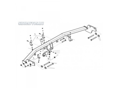 Фаркоп на Hyundai Santa Fe SUV 2006-2012гг.
