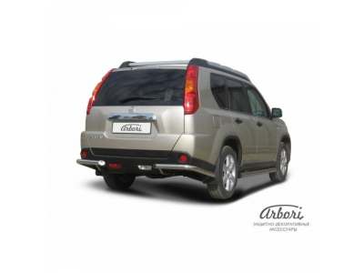 Защита заднего бампера "уголки" Arbori d57 NISSAN X-TRAIL 2007-2010