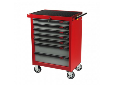JTC Тележка инструментальная 7 секций красная JTC
