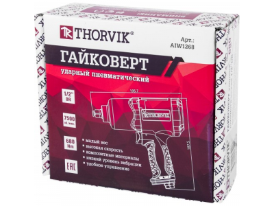 Гайковерт пневматический 1/2"DR 7500 об/мин, 680 Nm