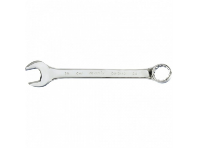 Ключ комбинированный, 36 мм, CrV, полированный хром Matrix