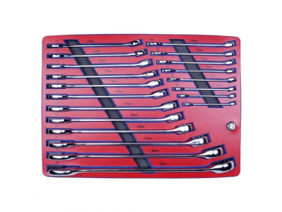 Набор комбинированных ключей, ложемент, 20 предметов, МАСТАК