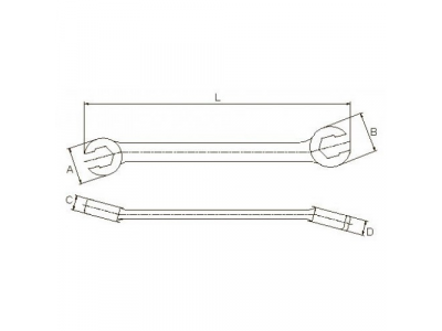 Ключ разрезной 16х17 мм