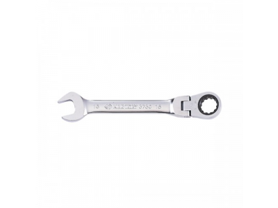 Ключ трещоточный комбинированный с шарниром 19 мм, KING TONY