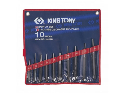 Набор выколоток, бородков, кернеров, 10 предметов, KING TONY