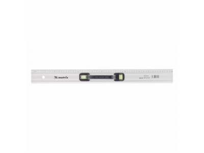 Линейка-уровень, 600 мм, металлическая, пластмассовая ручка 2 глазка// MATRIX MASTER