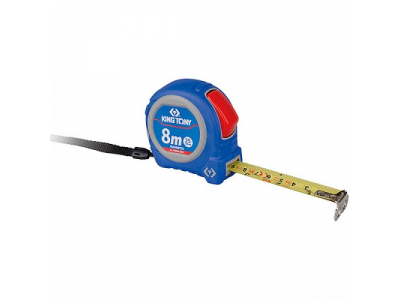 Рулетка измерительная 8 м, магнитный крюк, KING TONY