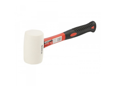 Киянка резиновая, 450 г, белая резина, фибергласовая рукоятка// MATRIX