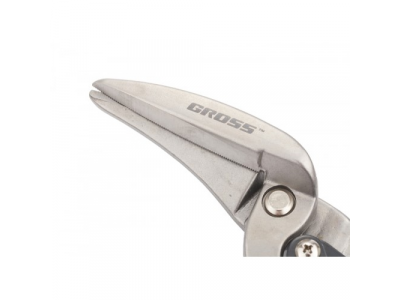 Ножницы по металлу"PIRANHA",270мм,прямой и правый проходной рез,сталь-СrMo, двухкомп.рук-ки//GROSS