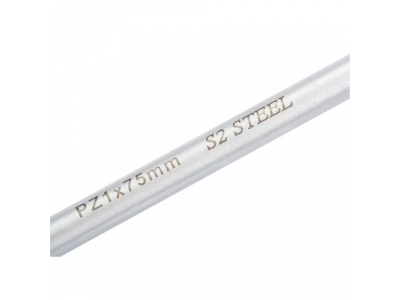 Отвертка PZ1 x 75 мм, S2, трехкомпонентная ручка//GROSS