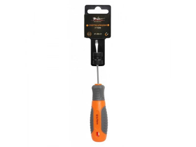 Отвертка шлицевая с эргономичной рукояткой 3*75мм AIRLINE