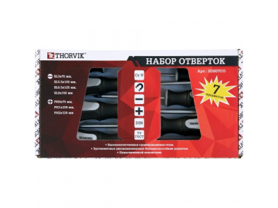 SDS07CO Набор отверток стержневых, 7 предметов