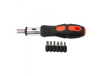 отвёртка реверсивная с набором бит AVSteel 6 предметов