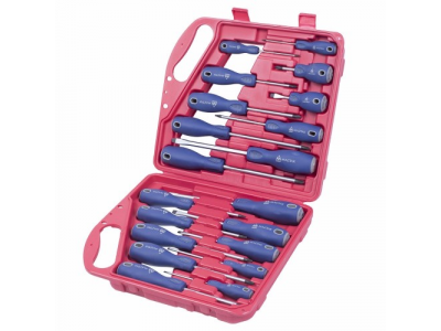 Набор отвёрток в пластиковом кейсе, 20 предметов, МАСТАК