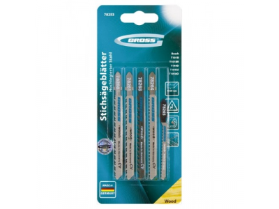 Набор полотен для электролобзика по дереву, 5шт. GROSS