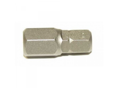 Бита 10 мм, шестигранная 12 мм, 30 мм, S2 материал, D130H120 JONNESWAY