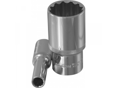 Головка торцевая 12 гранная глубокая 1/2"DR 10мм., Ombra 112210