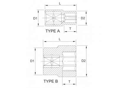 Головка торцевая 12гр. 1/2" 29мм