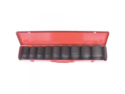 Набор ударных головок глубоких 1" 9пр. 27-50мм