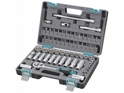 Набор инструментов, 1/2", CrV, пластиковый кейс 60 предм.// STELS