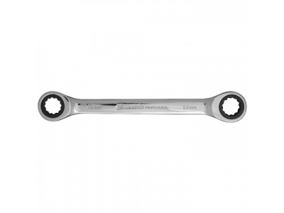 Ключ накидной трещоточный, 12х13мм, CrV, зеркальный хром// MATRIX PROFESSIONAL