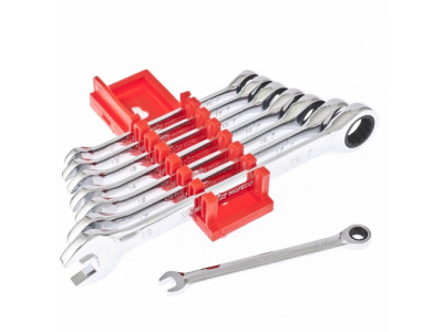 Набор ключей комбинированных, трещеточных 8 штук Matrix