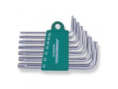 Комплект угловых ключей Torx Т10-Т40, S2 материал, 7 предметов , H08M07S JONNESWAY