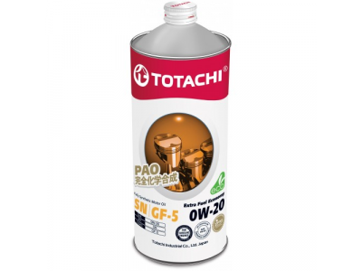 Масло моторное TOTACHI Extra Fuel SN синт. 0W20 1л