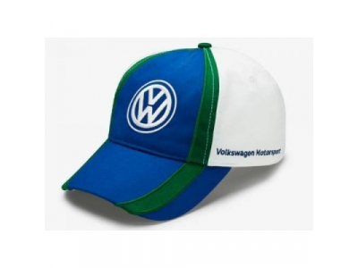 Бейсболка Volkswagen Motorsport Baseball Cap, Blue/Green/White