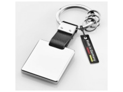 Брелок Mercedes-Benz Key Ring, St. Petersburg, Silver-coloured / Black