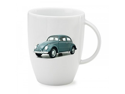 Фарфоровая кружка Volkswagen Classic Mug Beetle, Green, артикул 000069601AP
