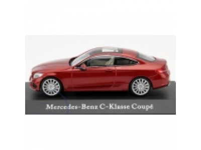Модель Mercedes-Benz C-Class Coupe (C205), Scale 1:43, Hyacinth Red, артикул B66960531