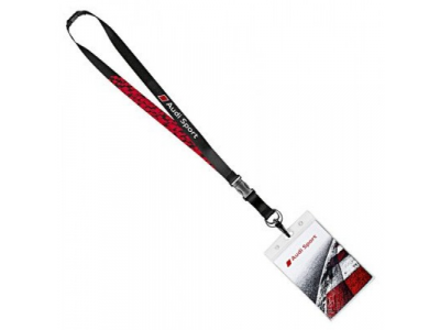 Лента для ключей Audi Sport Lanyard, Black / Red