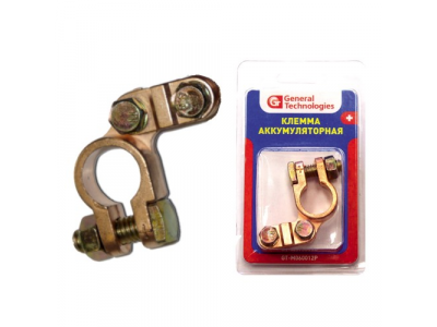 Клемма General Technologies для аккумулятора "+" GT-M060012P (цинк) 12/144