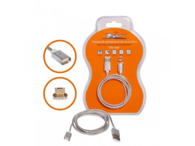 Зарядный универсальный датакабель microUSB с магнитным коннектором