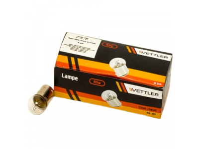 Лампа 12 V 5 W стоп-сигнал, повторитель, габарит BA15S VETTLER